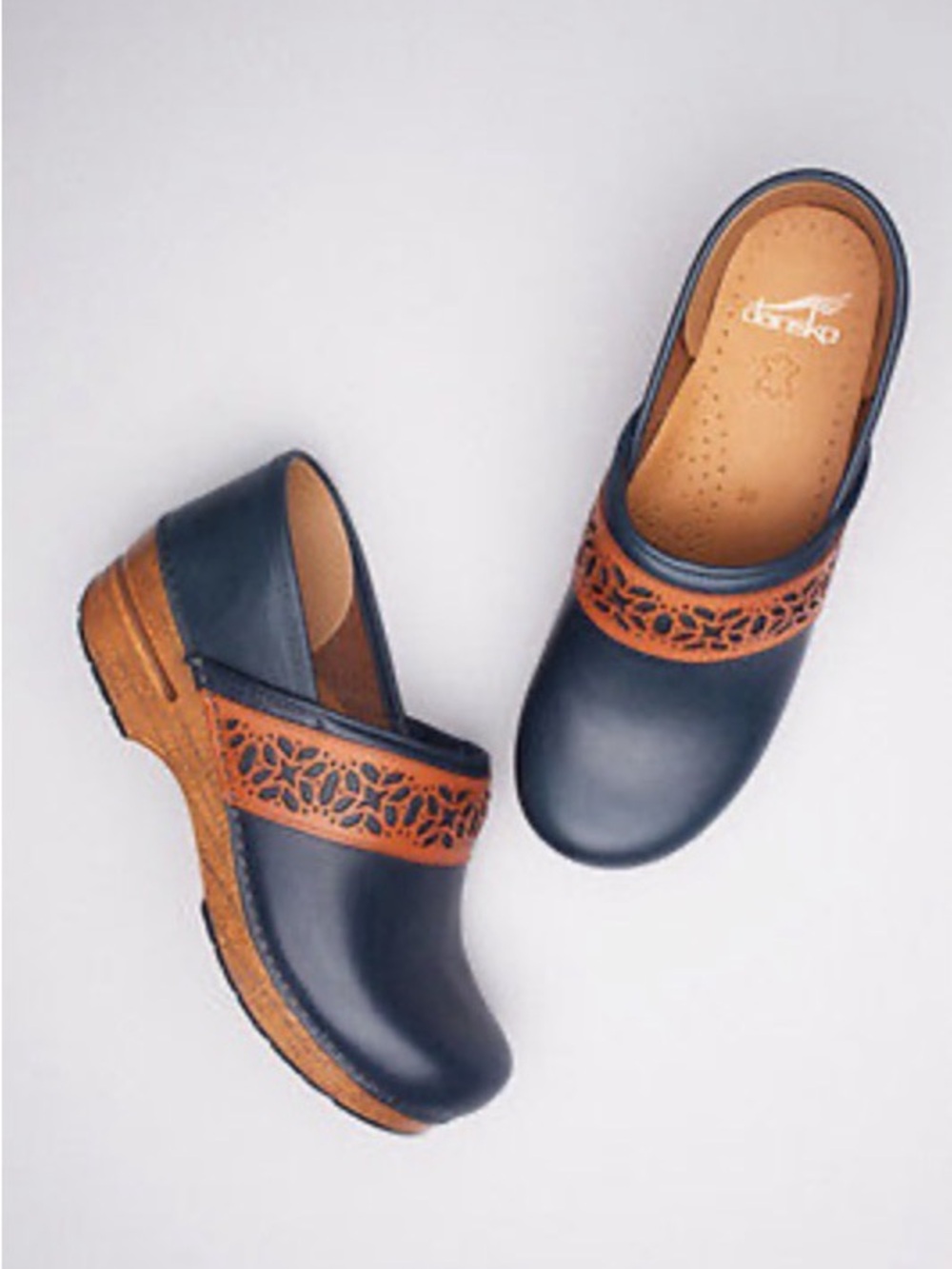 DANSKO Pavan Navy Full Grain Leather Professional Slip-On Clog--EUC--11 - Picture 15 of 15